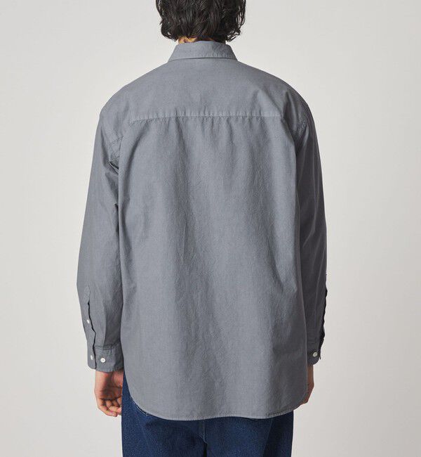 Steven Alan＞ ガーメントダイ ポプリン レギュラーカラー シャツ