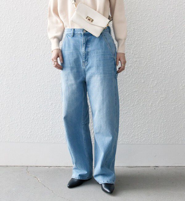 SHIPS any「《一部追加予約》SHIPS any:〈洗濯機可能〉コクーンペインター デニムパンツ［SHIPS any DENIM］」|デニム|
