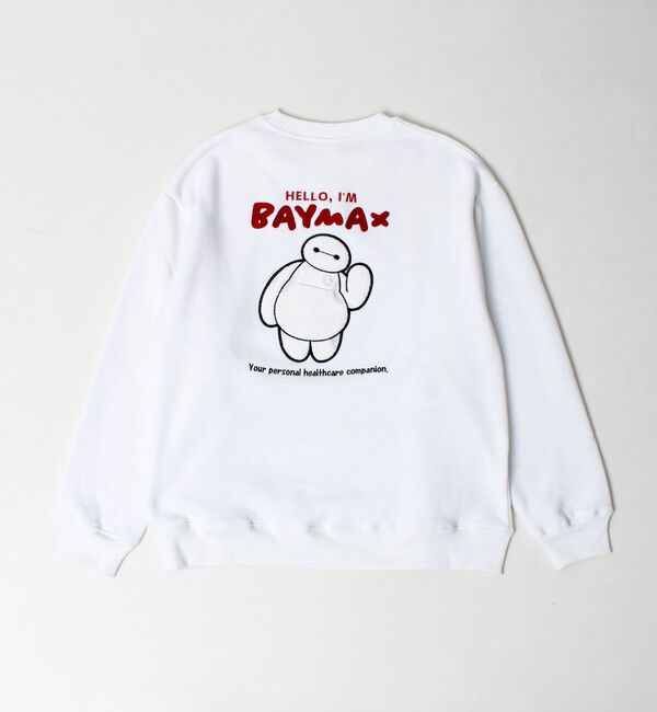 GLOSTER「【BAYMAX/ベイマックス】サガラ刺繍クルースウェット 裏起毛」|スウェット・ジャージ|オフホワイト