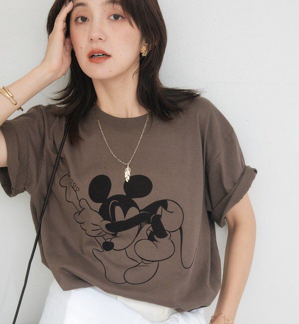  「予約【綿100%/洗濯機洗い可】Rock / Mickey / Tee」|Tシャツ・カットソー|