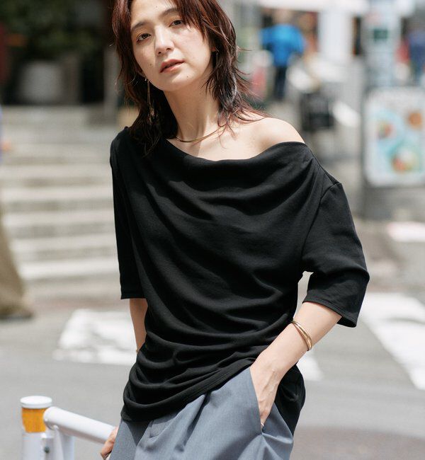  「予約【接触冷感性/マシンウォッシャブル】ゴブソデネックコンシャスカットソー」|Tシャツ・カットソー|
