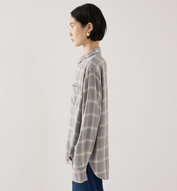 The Store by C' 「【REMI RELIEF】【別注】レーヨンツイルチェックシャツ」|シャツ・ブラウス|