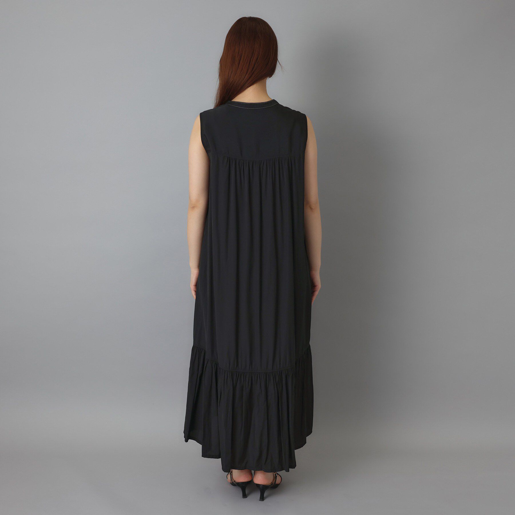 DRESSTERIOR「ノースリーブギャザーヘムワンピース」|ワンピース|
