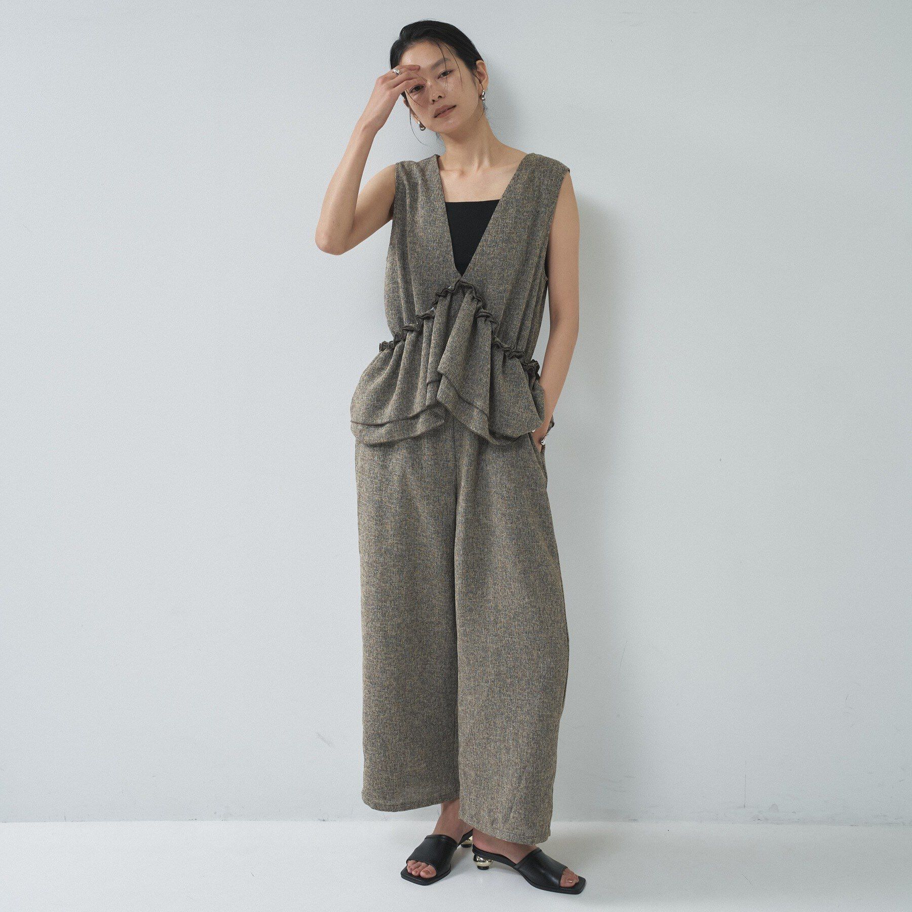 GALLEST「【一部店舗限定】4WAYツイードオールインワン」|オールインワン|モカブラウン(442