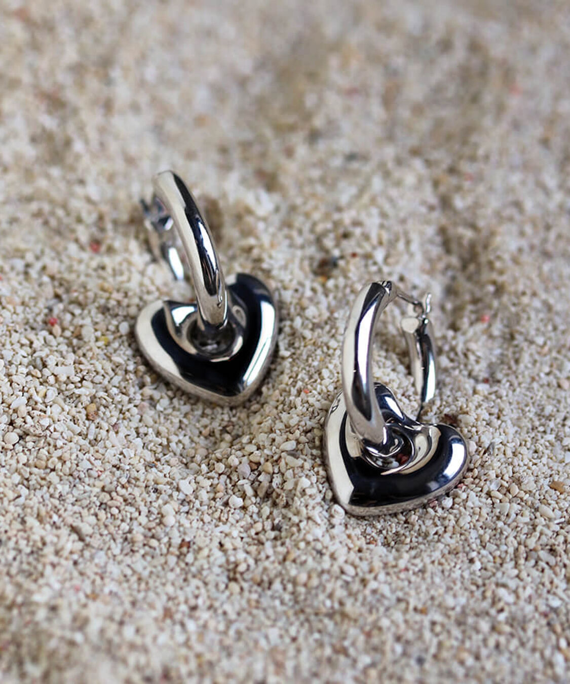  「シルバー ハート フープ スナップ ピアス | SV925 〈2026 SUMMER COLLECTION〉」|ピアス|