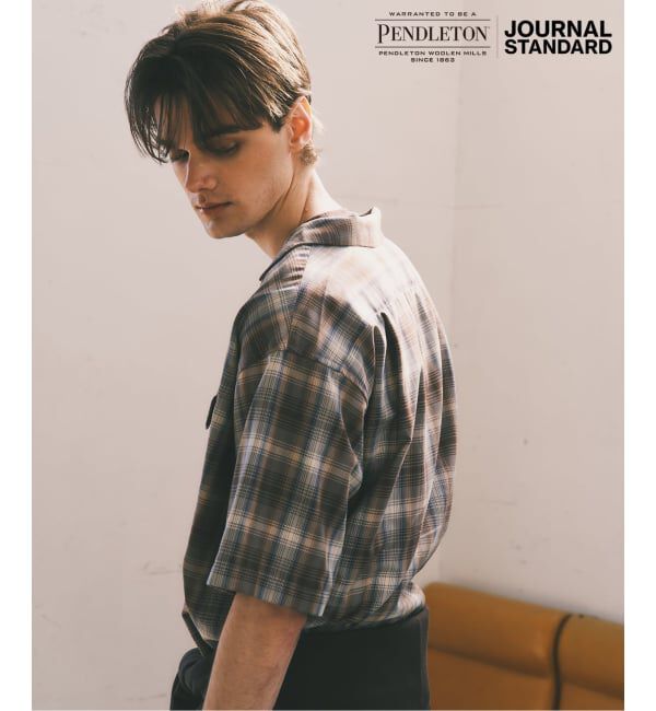 JOURNAL STANDARD「PENDLETON / ペンドルトン 別注 TR ツイル 半袖 オープンカラーシャツ」|シャツ・ブラウス|ブラウン B
