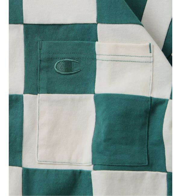JOURNAL STANDARD relume「CHAMPION / チャンピオン 別注  パッチワーク チェッカーフラッグ Tシャツ」|Tシャツ・カットソー|