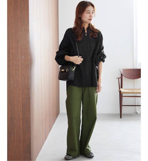 JOURNAL STANDARD relume「《WEB限定追加予約》コットンジャガードギャザーブラウス」|シャツ・ブラウス|