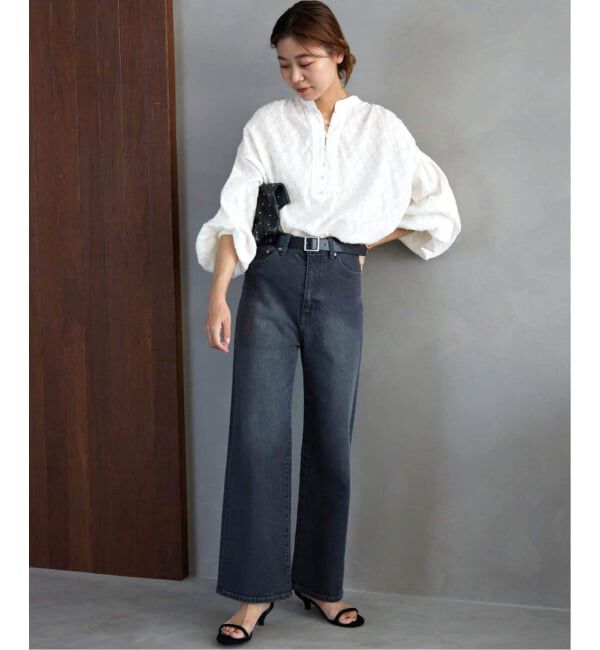 JOURNAL STANDARD relume「《WEB限定追加予約》コットンジャガードギャザーブラウス」|シャツ・ブラウス|
