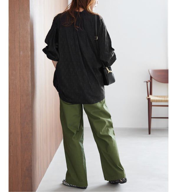 JOURNAL STANDARD relume「《WEB限定追加予約》コットンジャガードギャザーブラウス」|シャツ・ブラウス|