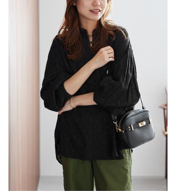 JOURNAL STANDARD relume「《WEB限定追加予約》コットンジャガードギャザーブラウス」|シャツ・ブラウス|