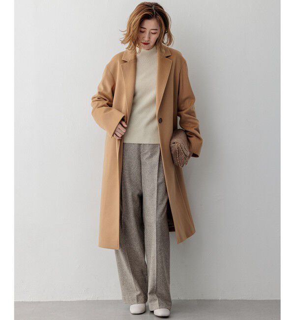 23区「シルクネップヘリンボーン ワイドパンツ」|その他|