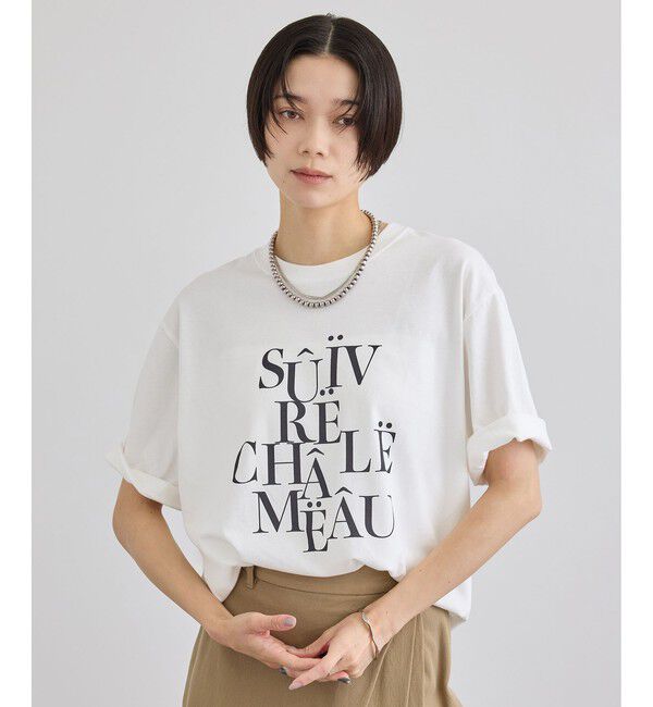SALON adam et rope'「VoyageurロゴプリントT」|Tシャツ・カットソー|