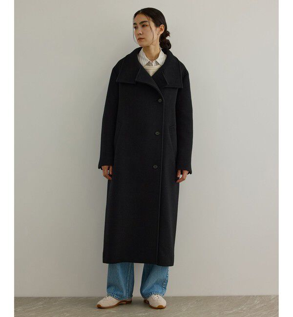 SALON adam et rope'「【WEB限定】スタンドカラー2WAYロングコート」|ダウン|