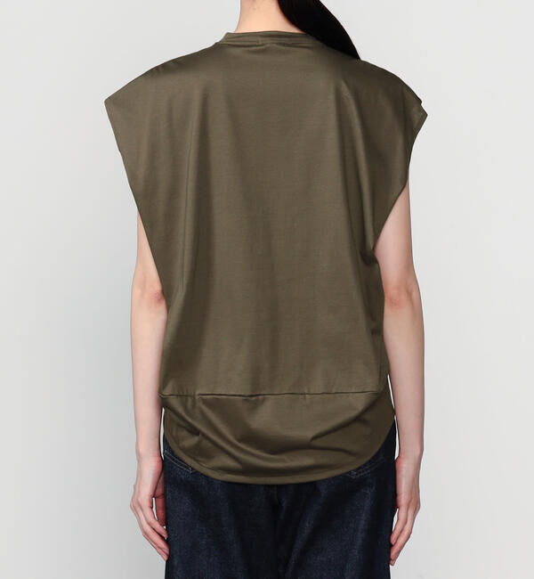 「HAVERSACK | 〈別注〉コクーンノースリーブTシャツ WOMEN」|Tシャツ・カットソー|