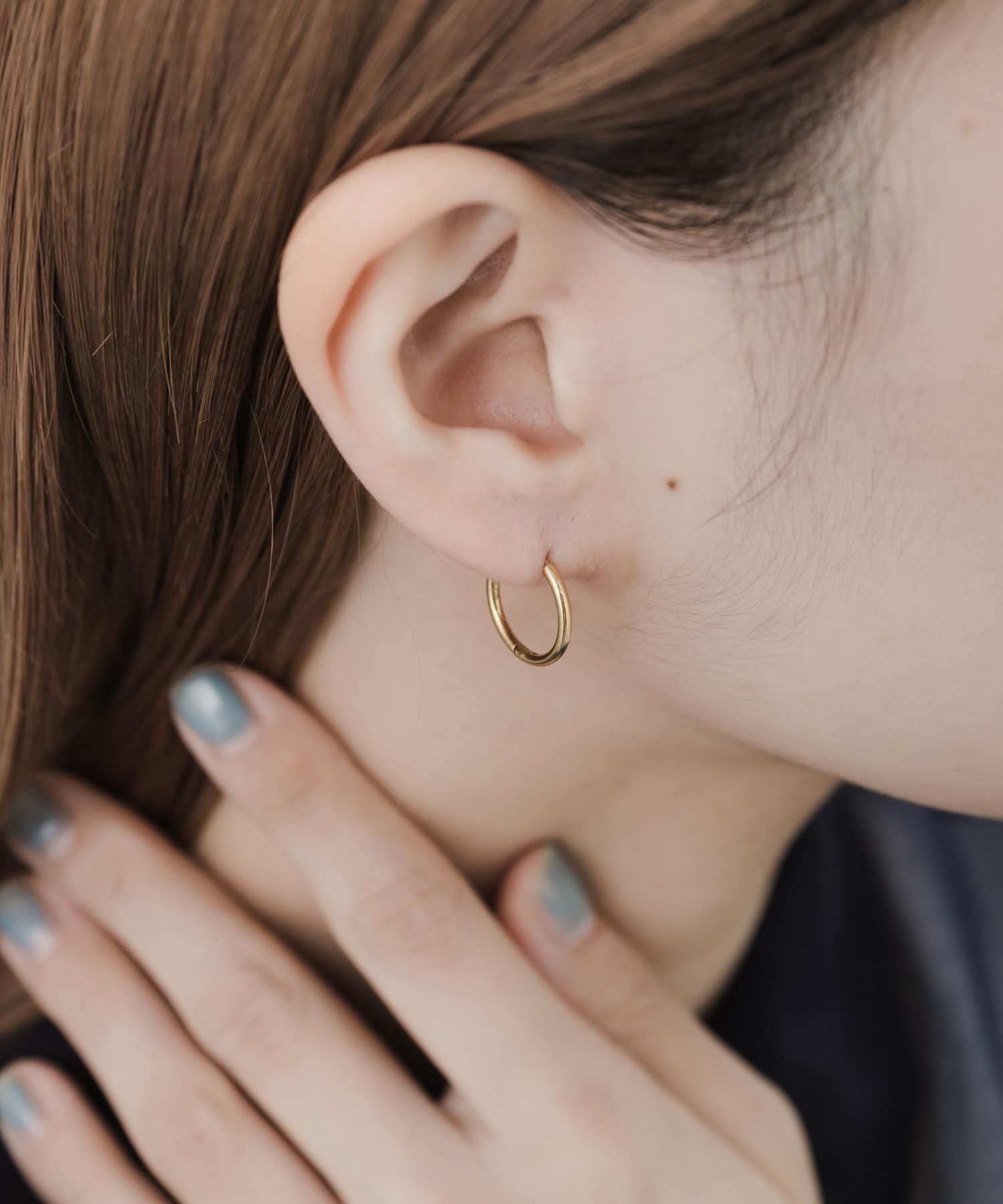 SMELLY「ステンレスミニフープピアス」|ピアス|