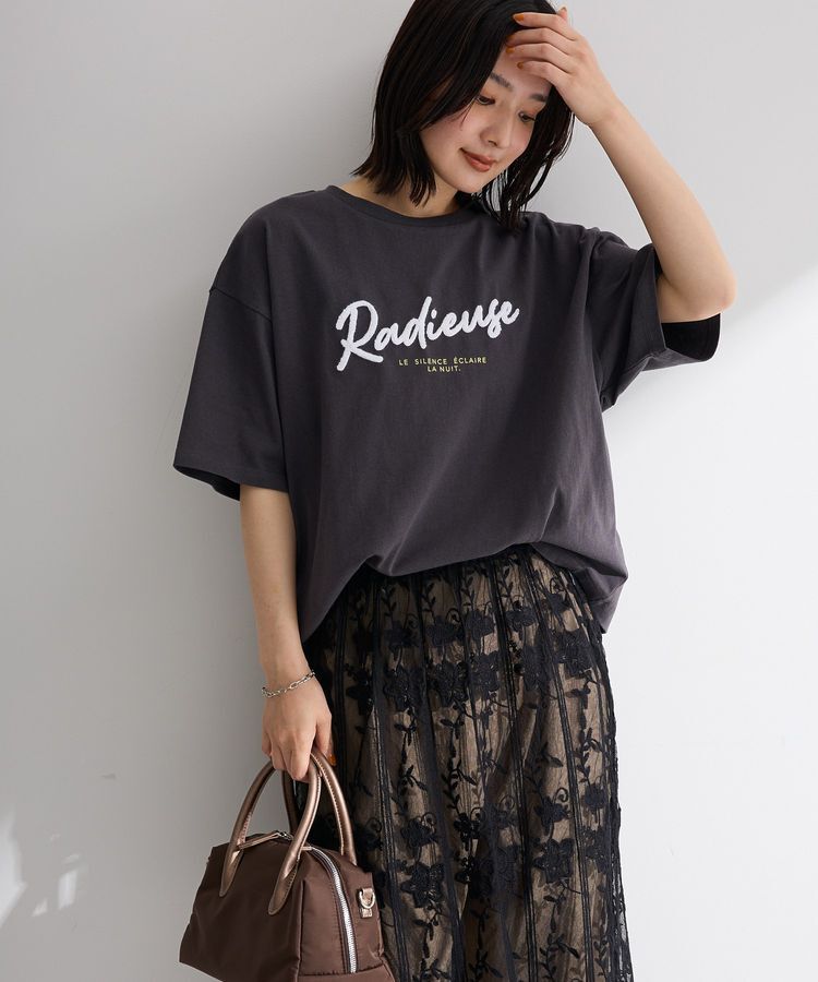 Green Parks「さがら刺繍Tシャツ」|Tシャツ・カットソー|Charcoal Gray