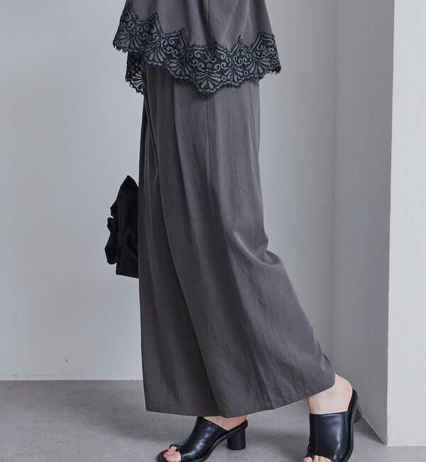  「【SET ITEM】レースヘムキャミソール+スラックスパンツセット」|その他|