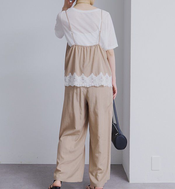  「【SET ITEM】レースヘムキャミソール+スラックスパンツセット」|その他|