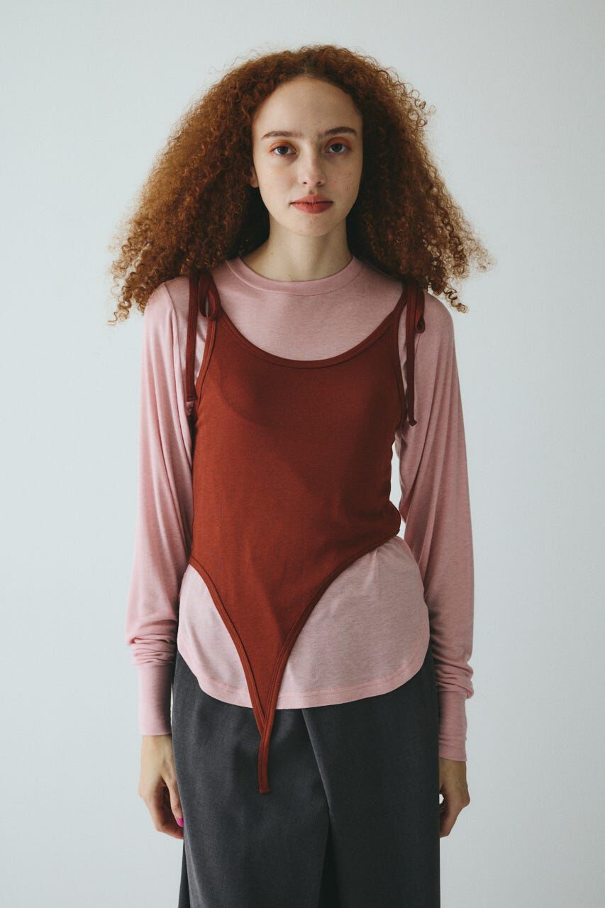 HeRIN.CYE「Sheer layreard cut tops」|Tシャツ・カットソー|PNK
