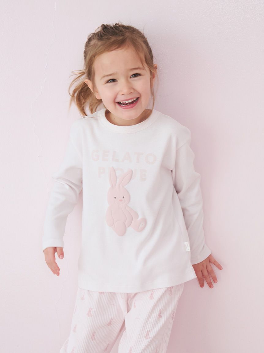 GELATO PIQUE KIDS & BABY「【KIDS】ぬいぐるみワンポイントロンT」|ルームウェア|LPNK
