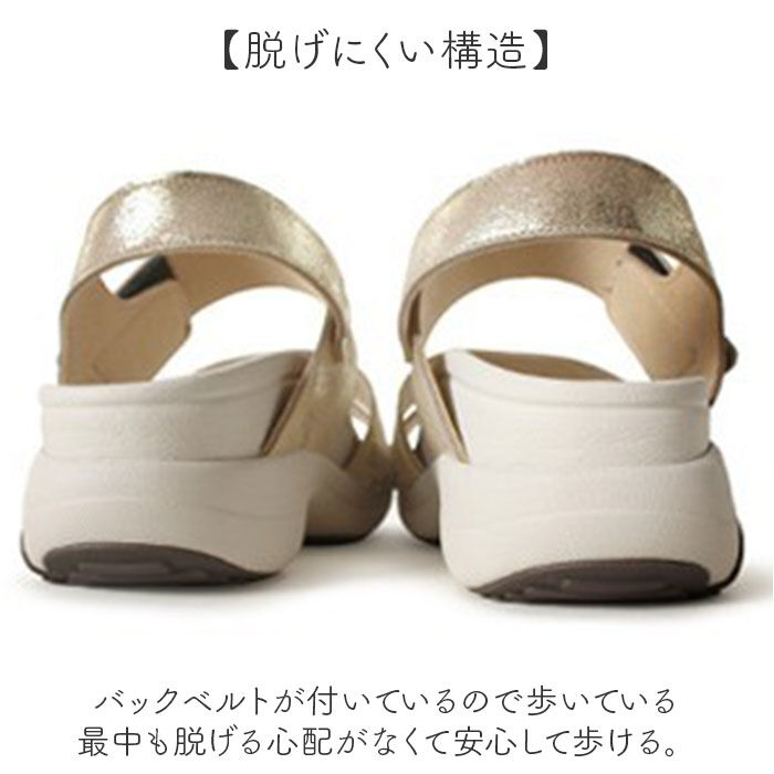 BACKYARD FAMILY「リゲッタ サンダル 通販 日本製 厚底 レディース コンフォートサンダル 厚底サンダル」|サンダル|