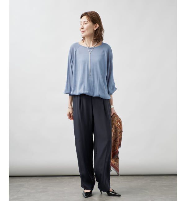 VERMEIL par iena「《予約》Tapis Noir タピス ノワール Wool Large Gala スカーフ」|バンダナ・スカーフ|