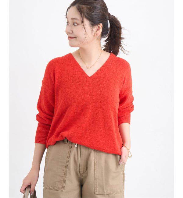 JOURNAL STANDARD「テープヤーンニュアンスVプルオーバー」|ニット・セーター|