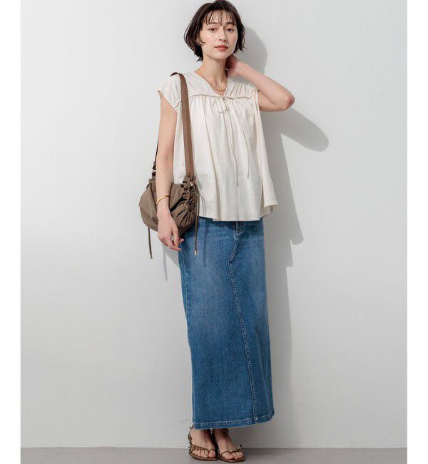23区「【SLOW/一部店舗限定】シャーリングデザイン 2WAY カットソー」|Tシャツ・カットソー|