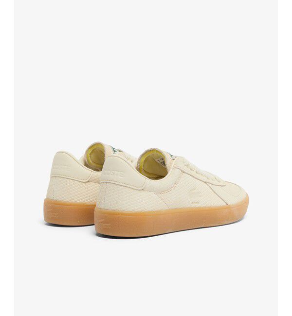 LACOSTE「レディース BASESHOT PRO 126 4 SFA / ストライプ エンボスライン オールスエードスニーカー」|スニーカー|