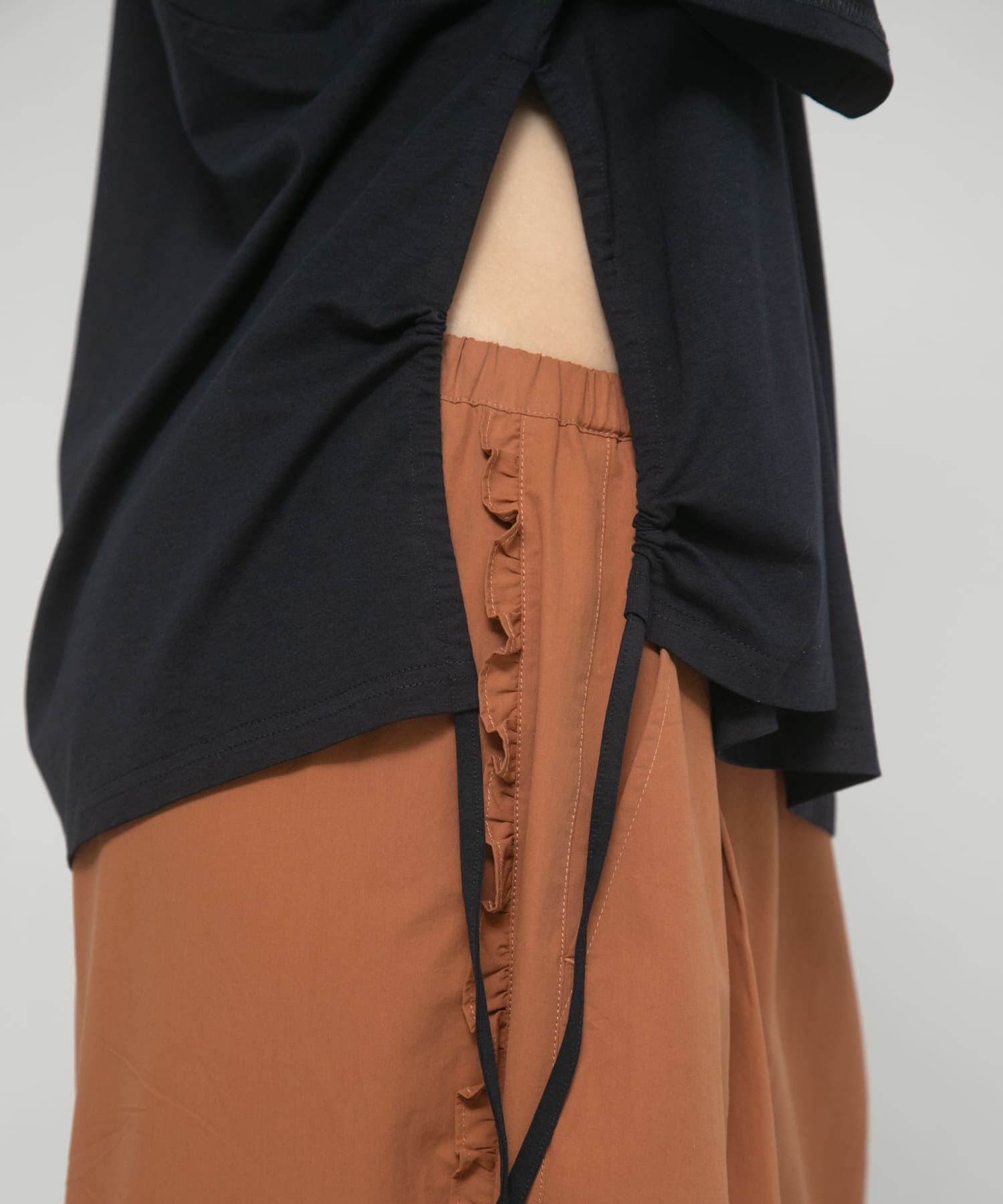 LAATO「shirring over tee」|Tシャツ・カットソー|