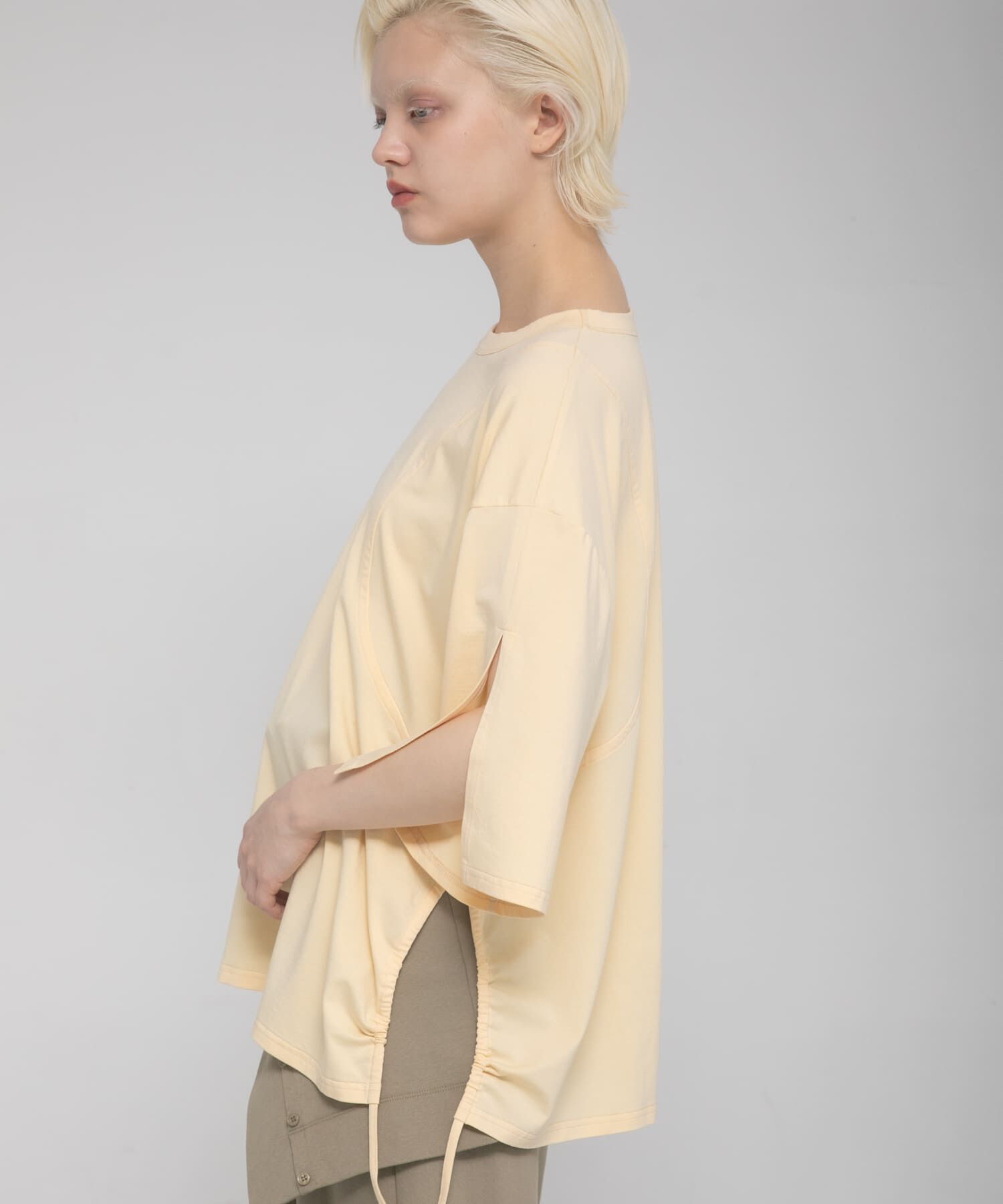 LAATO「shirring over tee」|Tシャツ・カットソー|