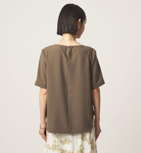 UNITED ARROWS green label relaxing「クルーネック ショートスリーブ ブラウス マシンウォッシャブル UVカット」|シャツ・ブラウス|