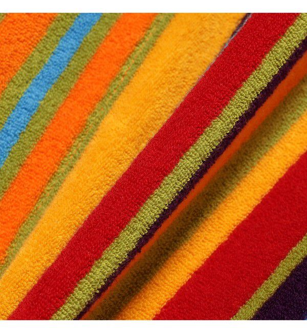 BEAMS PLUS「Pile Full Button Polo Multi Stripe」|ポロシャツ|