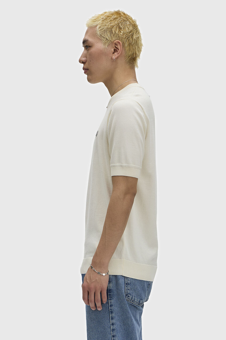 FRED PERRY 「Cotton Knitted T-Shirt／コットンニットTシャツ」|ポロシャツ|