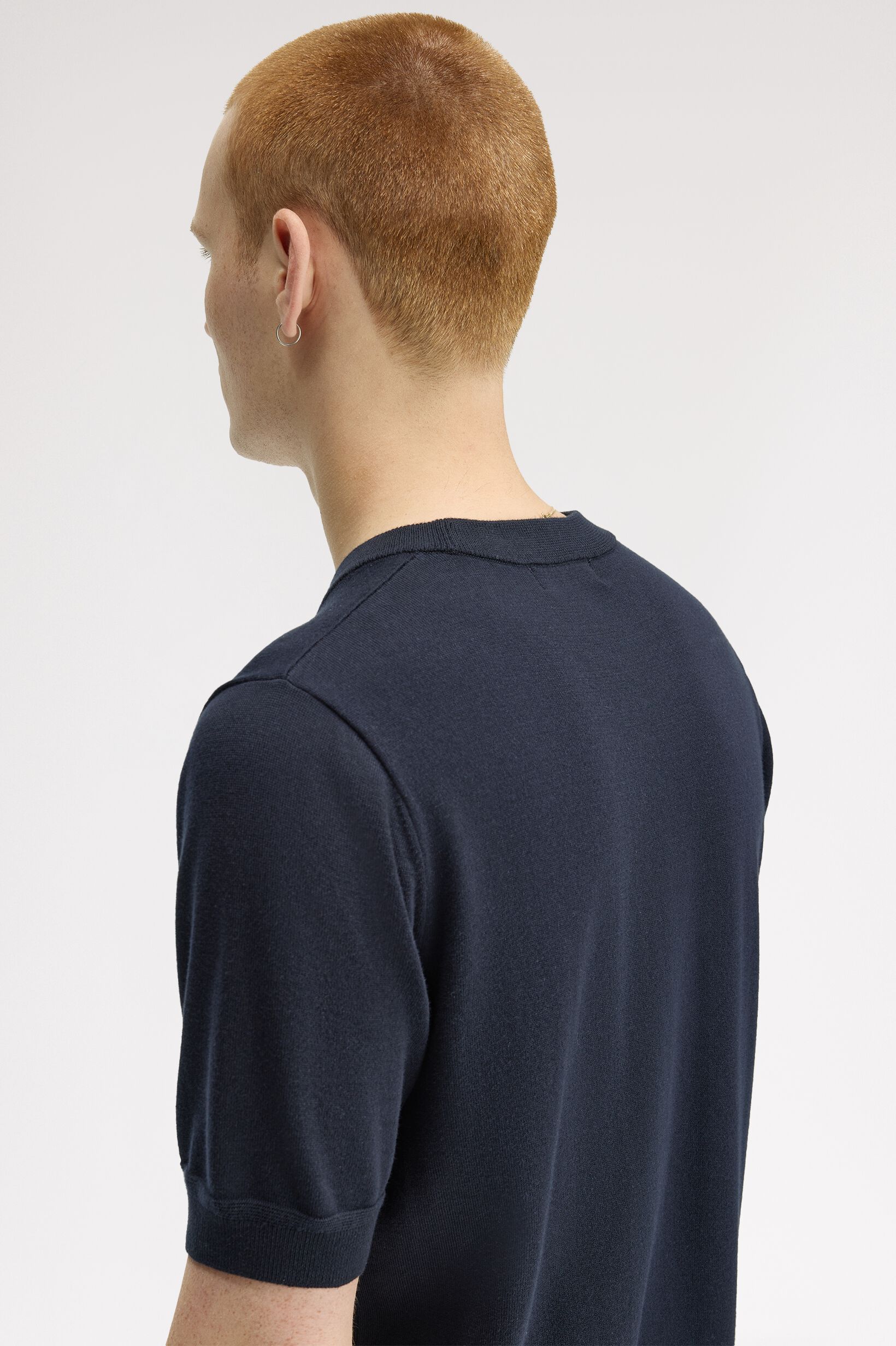 FRED PERRY 「Cotton Knitted T-Shirt／コットンニットTシャツ」|ポロシャツ|
