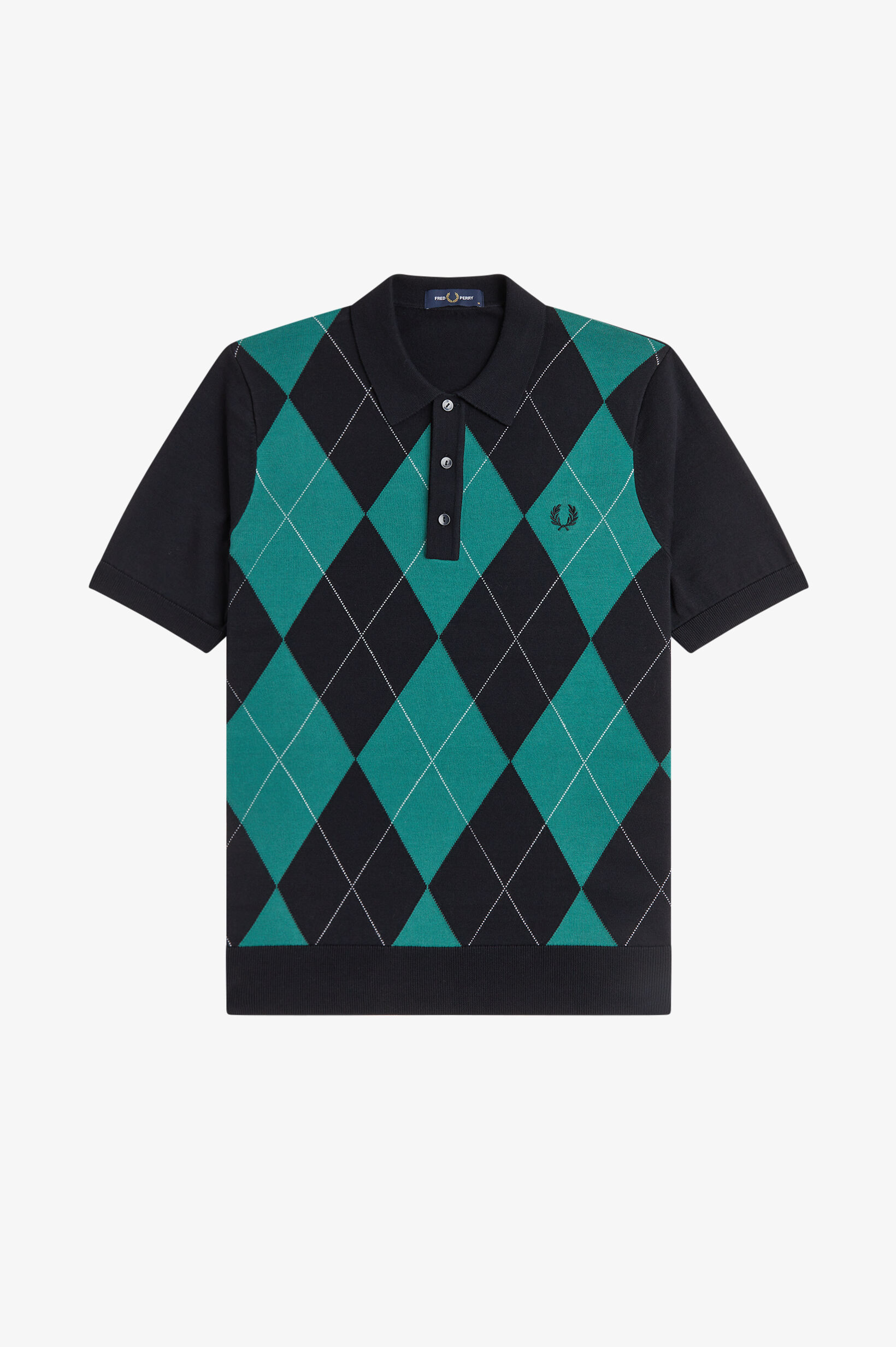 FRED PERRY 「Argyle Knitted Shirt／アーガイルニットポロシャツ」|ポロシャツ|