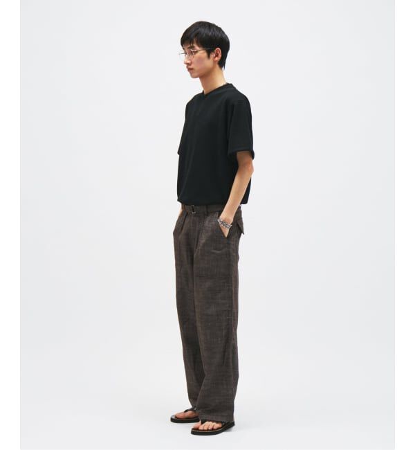 JOURNAL STANDARD「リネン ライク ダブル フェイス Tシャツ」|Tシャツ・カットソー|