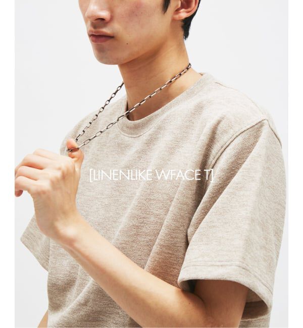 JOURNAL STANDARD「リネン ライク ダブル フェイス Tシャツ」|Tシャツ・カットソー|ナチュラル