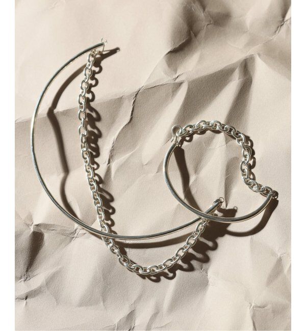 Spick and Span「【SAMH by LILAS】パイプハーフチェーンネックレス SV」|ネックレス|