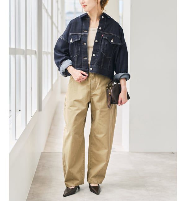 Spick and Span「《別注 / 予約》LEVI&rsquo;S for Spick & Span LOOSE CROP TRUCKER」|デニムジャケット|