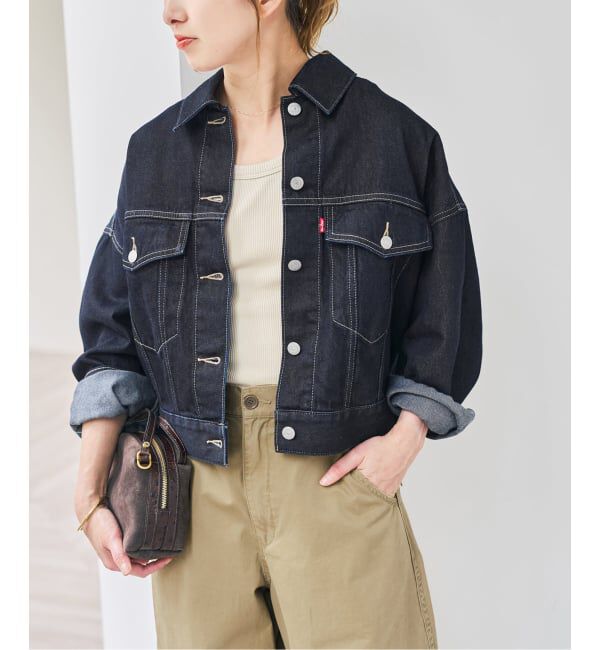 Spick and Span「《別注 / 予約》LEVI&rsquo;S for Spick & Span LOOSE CROP TRUCKER」|デニムジャケット|