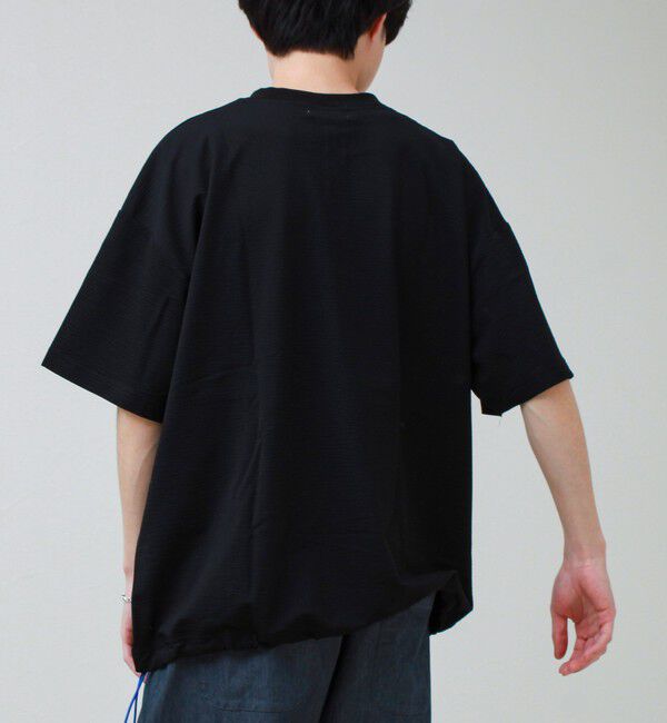 GLOSTER「カットサッカー ハーフジップTシャツ」|Tシャツ・カットソー|
