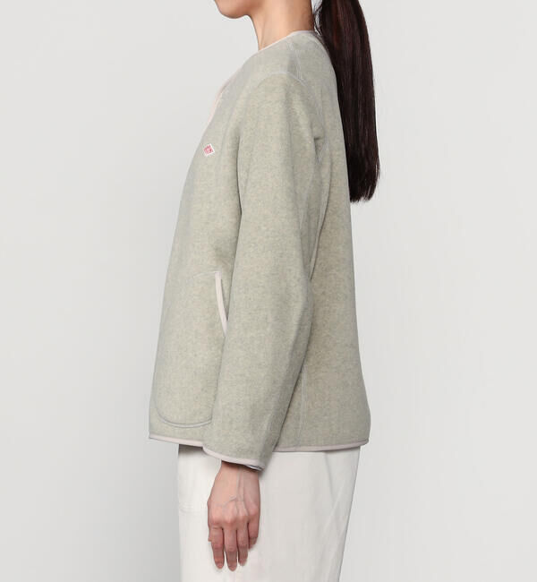  「DANTON | フリース カラーレスジャケット WOMEN」|Tシャツ・カットソー|