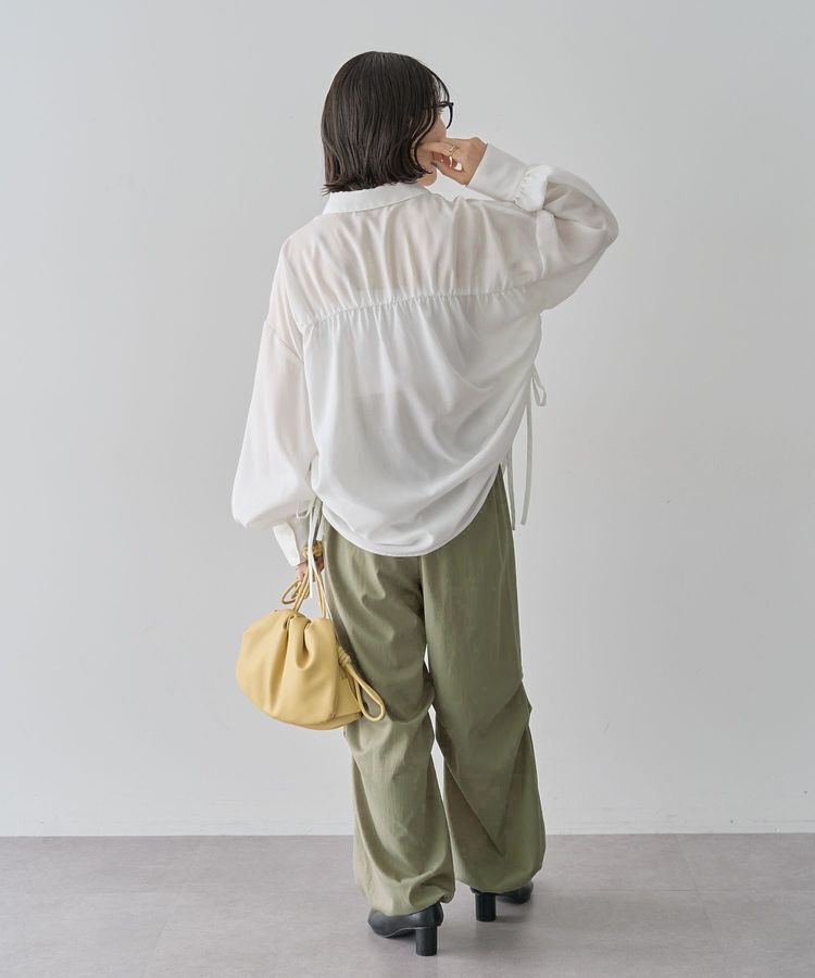 Green Parks「表面感サテンタックパンツ」|その他|