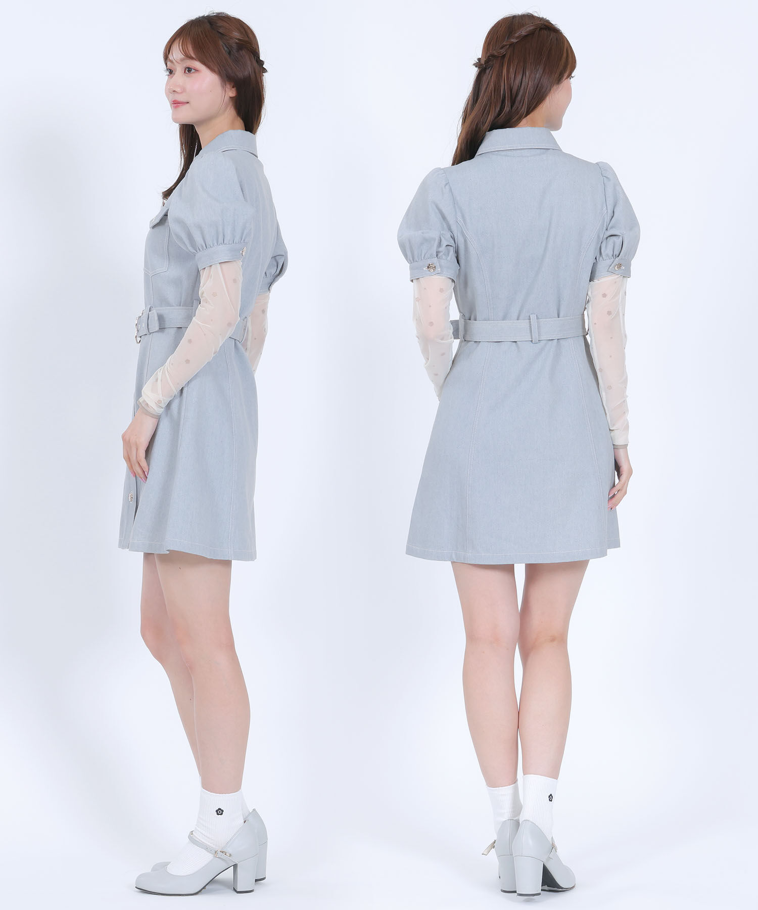 MARY QUANT「デイジーバックルデニムミニ ワンピース」|ワンピース|