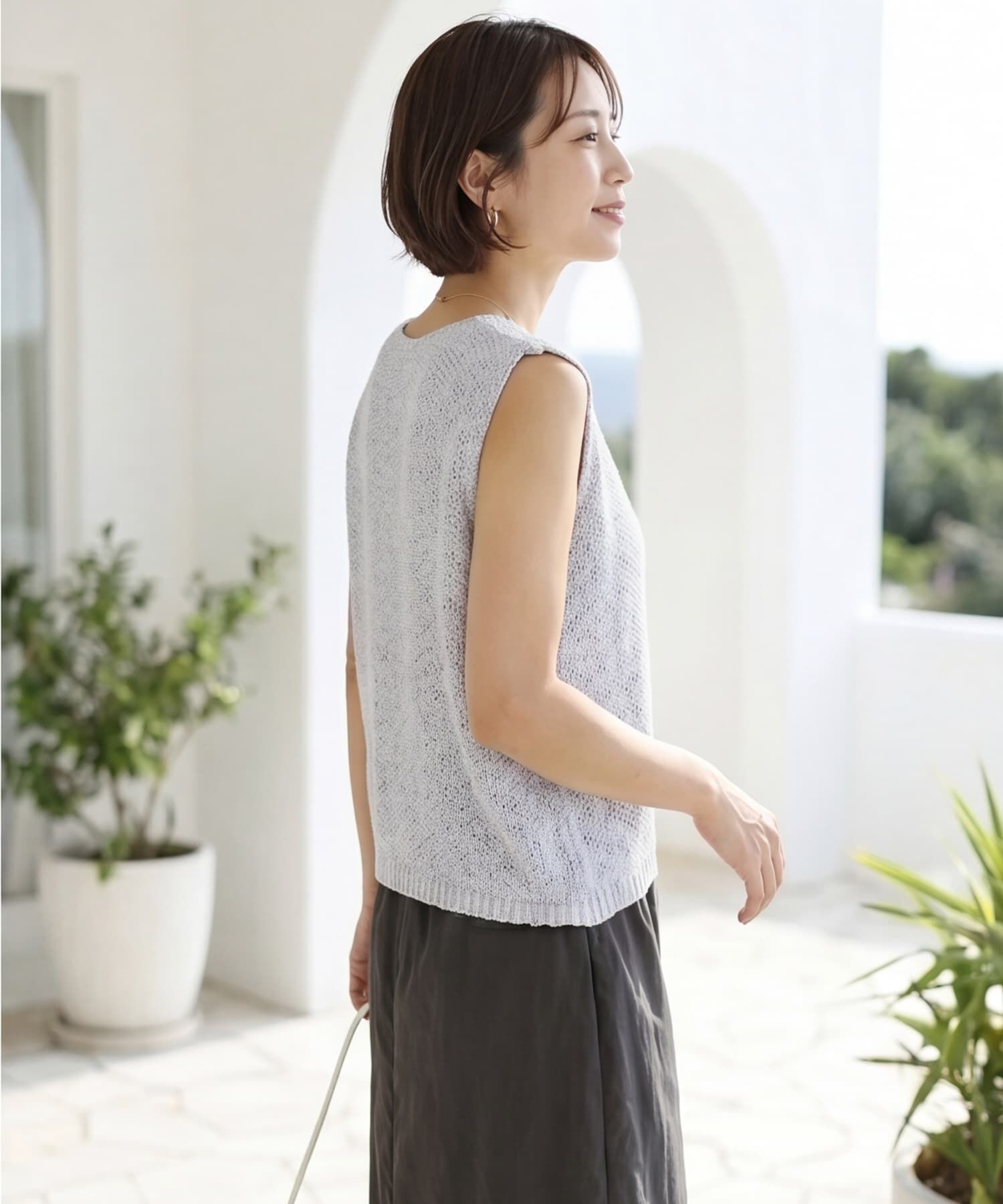 STYLE DELI「エフォートレスニットトップスB」|タンクトップ|