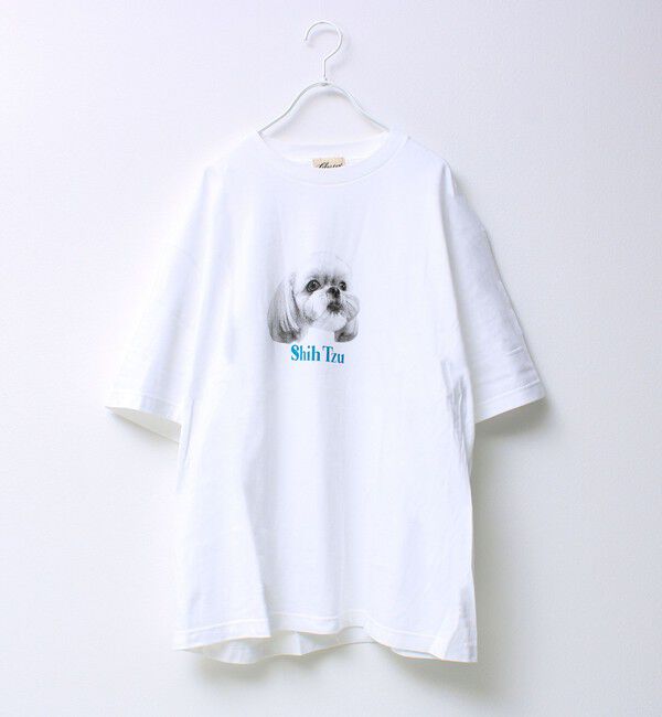 GLOSTER「【シリーズ累計人気】DOG＆CAT プリントTシャツ」|Tシャツ・カットソー|ホワイト系その他4
