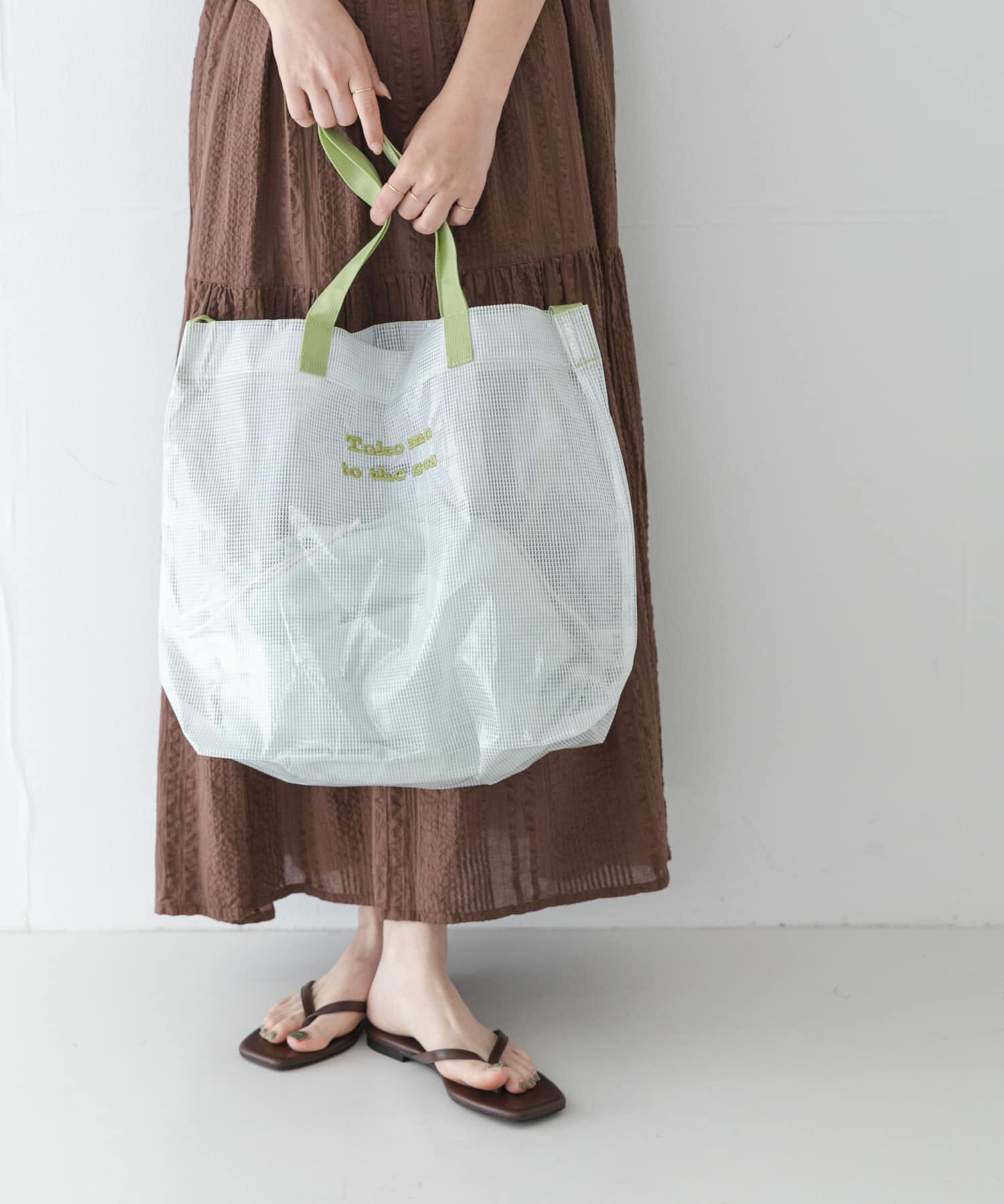 Sonny Label 「ポーチ付ビッグプールバッグ」|トートバッグ|クリア