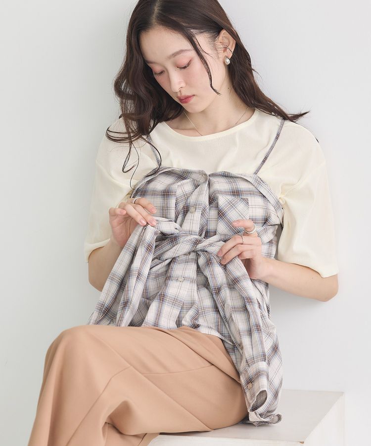 earth music&ecology「マルチウェイチェックシャツ」|シャツ・ブラウス|